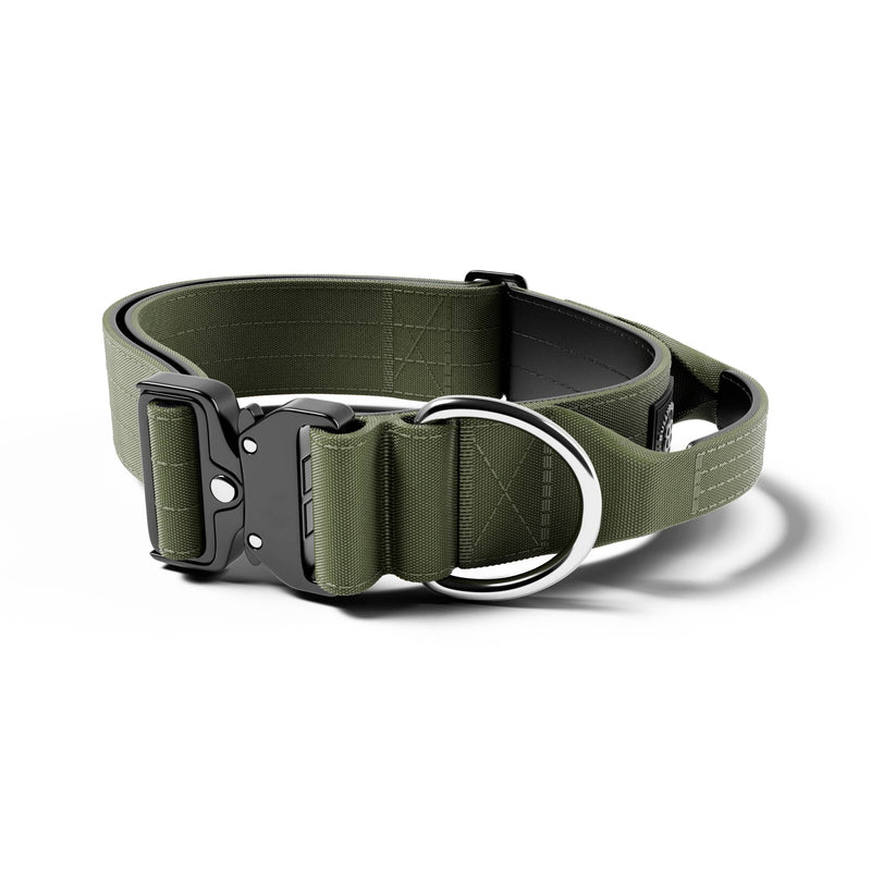 Strong Pet Dog Tactical Collar and Leash With Handle & Secure Clip